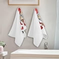 thumbnail image 3 of Coolnut Valentine Gnomes Cupids Hand Towels 2 PCS, 14 February Kitchen Towel Ultra Soft and Highly Absorbent,Decorative Fingertip Face Towel for Bathroom Hotel, 28.3"x 14.4", 3 of 5