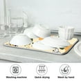 thumbnail image 7 of Bee Flying on Flowers Dish Drying Mats Kitchen Mat Microfiber Counter Absorbent Dish Pad Drainer Rack 18"x24", 7 of 7