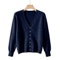 thumbnail image 3 of vzibsiv Cardigan Sweaters for Women V Neck Button Down Long Sleeve Soft Knit Lightweight Jacket Size M, 3 of 5