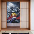 thumbnail image 2 of Cortina de puerta Fullmetal Alchemist para puerta, cortina opaca con estampado de patrón, cortina divisoria para habitación, tapiz para decoración del hogar, 34" de ancho x 56" de largo, 2 of 7