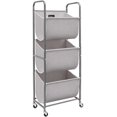 thumbnail image 1 of Cesto de ropa Storage Maniac de 120 litros con ruedas, gris, 3 niveles, 1 of 7