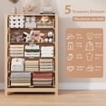 thumbnail image 3 of 5 Drawer Dresser for Bedroom – Modern Simply Chest of Drawers, Wood Storage Dresser with Deep Drawers for Living Room, Hallway, Entryway, Natural Oak, 3 of 8