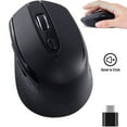 thumbnail image 5 of RaceGT USB C Wireless Computer Mouse, 2.4G Silent Cordless Mouse for Laptop, Type C Portable Mouse with 6 Buttons and 3 Adjustable DPI for Laptop, Deskbtop, MacBook, PC, 5 of 12