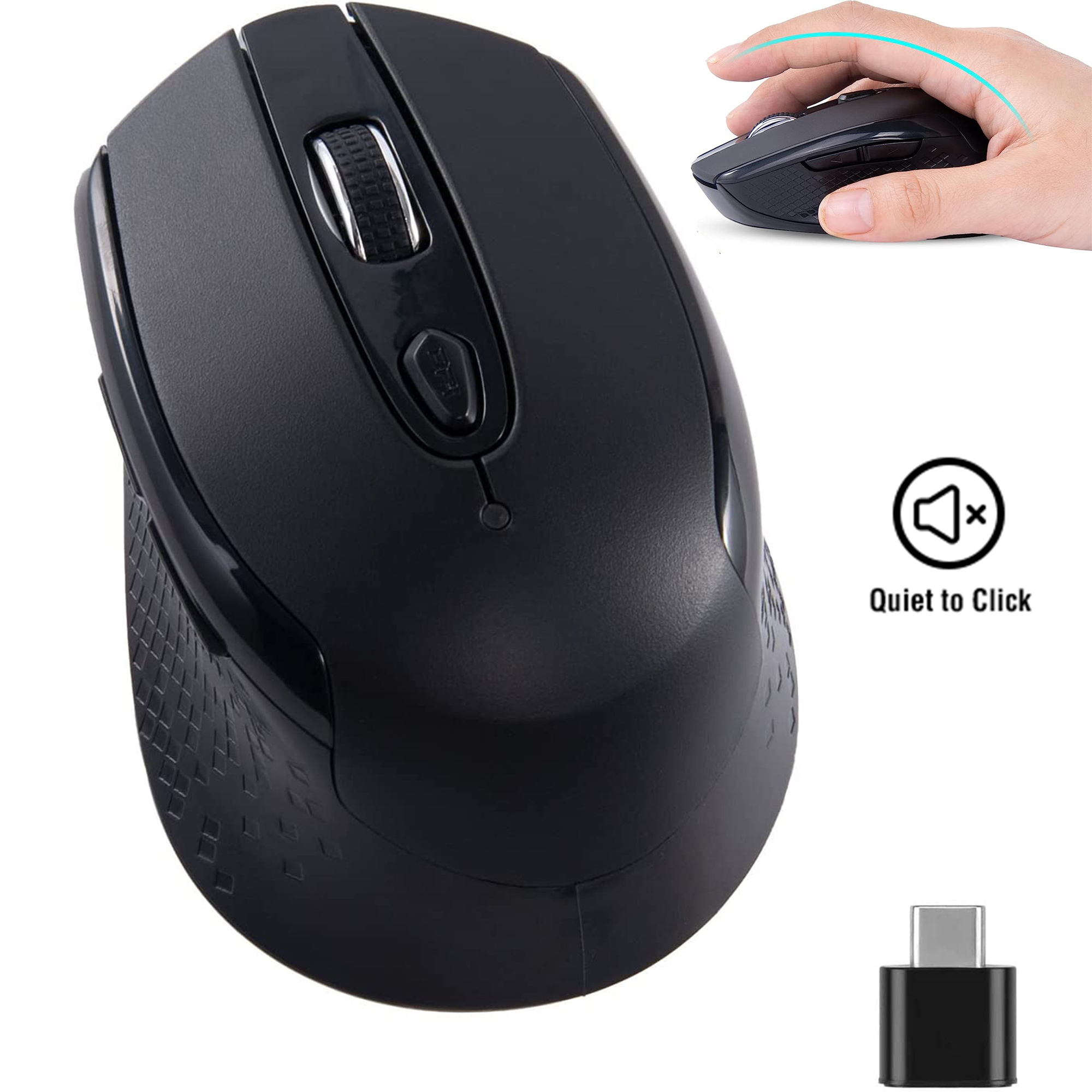RaceGT USB-C Wireless Silent Mouse 6-Button Portable photo 4