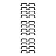 thumbnail image 2 of Maytalsory 1:12 Mini Pulls Arch Shape for Gate Closet Large 4Pcs Black Small 8 Pcs 3Set, 2 of 6