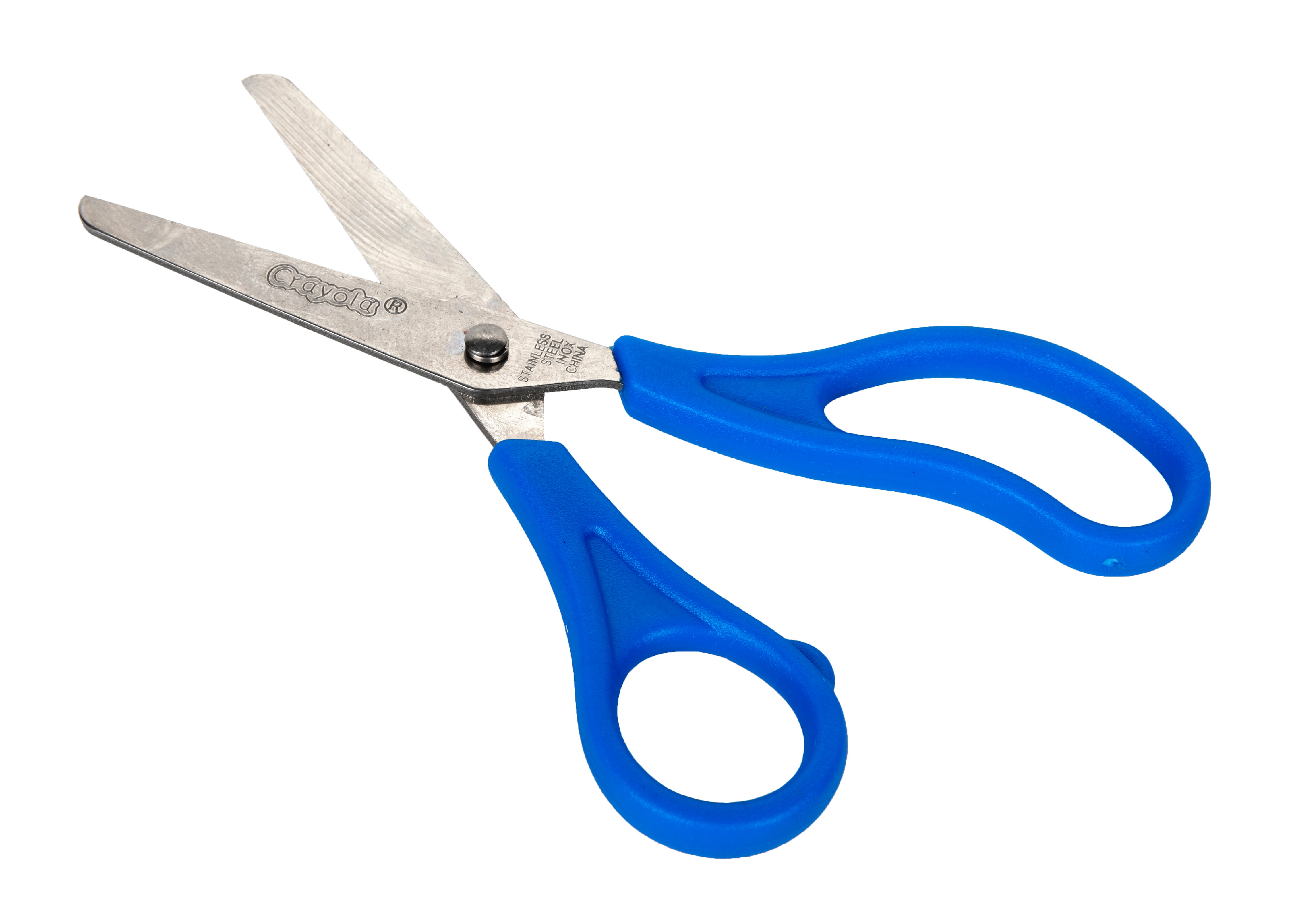 Scissors with Antimicrobial Protection, 8 Long, 3.5 Cut Length, Blue  Straight Handle - Zerbee