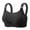 c01Black, variant on LNWUY Womens Sports Bras High Impact Adjustable Wireless Plus Size Sports Bra Full Figure Large Bust Workout Running Bra Beige 44
