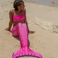 thumbnail image 4 of Fin Fun Mermaidens - Mermaid Swimming Tails with Monofin for Teens, Teen 12 Size, Malibu Pink, 2 Pcs, 4 of 8