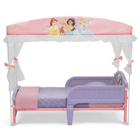 デルタ 子供用ベッド ディズニー プリンセス パープル 子ども用 キャノピー付き トドラーベッド 天蓋 キッズ 幼児 子供部屋 DELTA