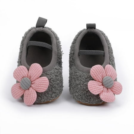 

Ardorlove Baby Girl Fashion Flower Non Slip Toddler Shoes - Soft Sole Non Slip Children s Shoes Lightweight First Walker Newborn Princess Shoes