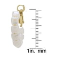 thumbnail image 3 of Gold Plated Cube Crystal Huggie Earrings, 3 of 4