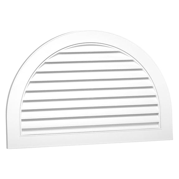 626095-00 22" Half Moon Decorative Gable Vent, White