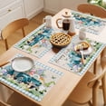thumbnail image 5 of Easter Placemats Set of 4 Blue Plaid Truck Eggs Bunny Spring Floral Gnomes Rustic Place Mats Indoor Wipeable Table Mats Washable Dining Table Placemats for Kitchen Holiday Party Home Decor 13x19 Inch, 5 of 9