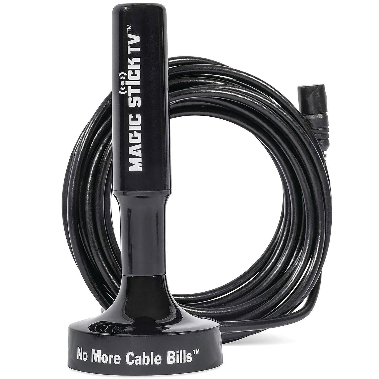 (2 pack) TV Direct Magic Stick Indoor TV Antenna – 4K-Ready Indoor Antenna with 16 ft Cable, 50+ Mile Range for Free HD Channels
