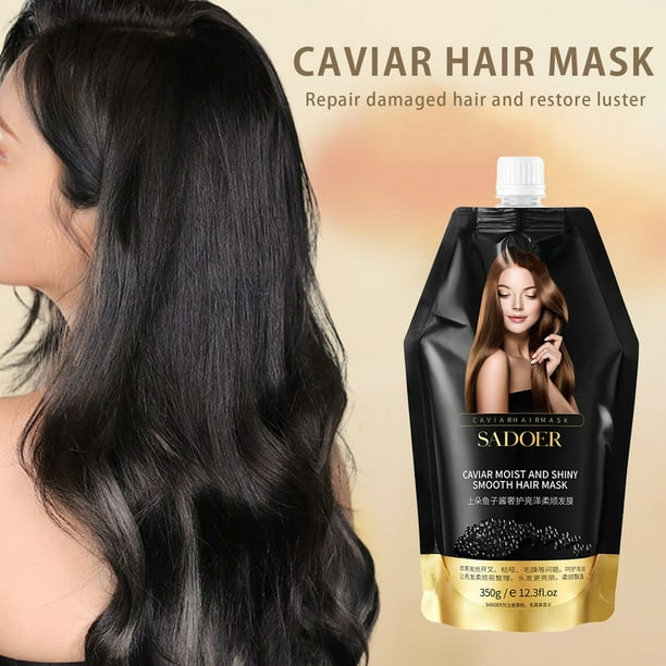 Fiudx Ofertas y liquidaciones Caviar Hair Mask Repair Dry And Frizzy Acondicionador suave que no duerme Caviar Extravagant Hair Mask Caviar Extravagant Sin evaporación Film Hair Mask 350g