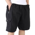 thumbnail image 1 of Ceisia Men's Multi-Pocket Cargo Shorts Summer Loose Straight-Leg Casual Workwear Shorts with Zipper Pockets Black XXXL Gifts, 1 of 6