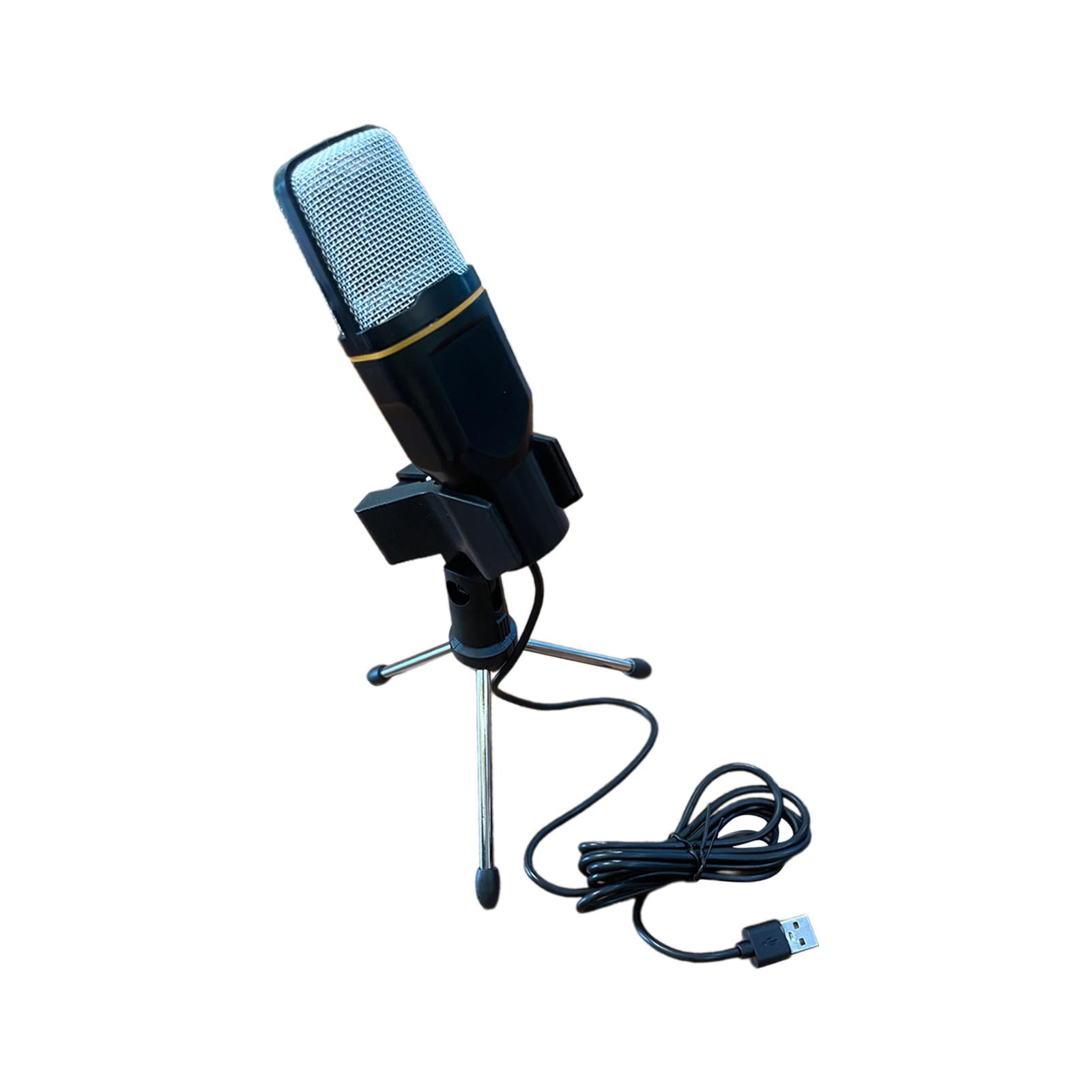 JWQFBC Computer Microphone with Tripod Stand USB Interface USB Microphone for Streaming