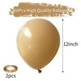 thumbnail image 3 of Tan Brown Latex Balloon 12inch 62pcs Helium Neutral Light Brown Balloons Cocoa Mocha Party, 3 of 5