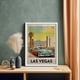 thumbnail image 4 of Póster de paisaje de viaje de vacaciones en autobús urbano retro de mediados de siglo, pintura en lienzo de Londres, París, Tokio, Chicago, arte de pared, decoración del hogar de la habitación, 4 of 5