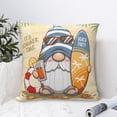 thumbnail image 4 of Honeii Hello Summer Cute Gnome Print Throw Pillow, Square Decorative Pillow Forms Soft Fluffy Plump Pillow Decorative Pillow Inserts,Couch Pillows-26"x26", 4 of 7
