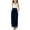 Navy, variant on ZLBDYG Girls Pants Linen Summer Casual Pant Drawstring Elastic High Waist Wide Leg Pants Youth Palazzo Boho Trousers with Pockets