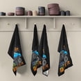 thumbnail image 2 of Cartoon Monster Truck Kitchen Dish Towels Set of 1, Blue Big Off Road Washable Tea Towels Dishcloths Lint-Free 18x28 Inch Fast Drying for Kitchen Restaurant Bar Clean, 2 of 7