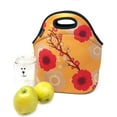 thumbnail image 6 of Wrapables® Insulated Neoprene Lunch Bag, Orange Floral, 6 of 7