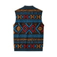 thumbnail image 7 of Christmas Men's Sweater Vests V-Neck Sleeveless Button Up Cardigan Big and Tall Sweater Vest, 7 of 7