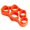 orange, variant on Silicone Finger Exerciser for Hand Exercise