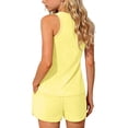 thumbnail image 3 of Swimsuit for Girls, 2-Piece Tankini Set With Solid Color Split Design for Beach Summer, 3 of 7