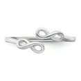 thumbnail image 5 of Auriga Fine Jewelry 925 Sterling Silver Rhodium Plated Infinity Ring for Women Size 6, 5 of 6
