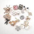 thumbnail image 3 of 16 piezas de adornos para sandalias de zuecos en 3D (corona de flores y perlas), adornos para zapatos, bonitos adornos para zapatos, pulseras de sandalias y zuecos, 3 of 5