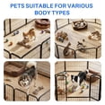 thumbnail image 6 of edx Dog Playpen, 4 Panels 32" Foldable Heavy Duty Metal Puppy Exercise Pen with Doors Indoor Outdoor, 6 of 8