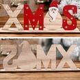 thumbnail image 4 of De Madera Navidad Snow Noel Carta Adornos De Mesa Feliz Navidad Fiesta Decoración Para El Hogar Dormitorio Oficina Inevent HA043875-03, 4 of 6