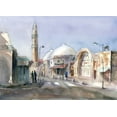 thumbnail image 2 of Shefranov, Olga 18x14 White Modern Wood Framed Museum Art Print Titled - Travel Scape II, 2 of 4