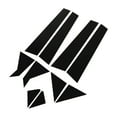 thumbnail image 2 of Car Window Molding Trim,10Pcs Pillar Post Side Side Door Window Cover Trim Automotive Side Window Moldings Cutting-Edge Features, 2 of 14