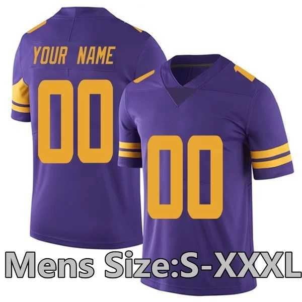 NFL_ Costom Football Jerseys Vikings''18 Justin Jefferson Adam Thielen