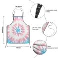 thumbnail image 3 of Colorful Tie Dye Pattern Kids Aprons for Girls and Boys,Adjustable Neck Strap Toddler Aprons for Kids Cooking Baking, 3 of 6