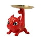 thumbnail image 5 of Estatua de dragón chino de resina, estatuilla de dragón bonita, bandeja de joyería, decoración de año Nuevo Chino, plato de dulces para estantería de , Rojo BLESIY Estatua del Dragón, 5 of 8