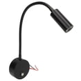 thumbnail image 2 of LED Reading Light DC12 to 24V Touch Adjustment USB Charging Port RV Bedside Reading Lamp for Trucks Campers Black, 2 of 5