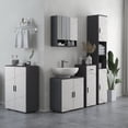 thumbnail image 2 of Kleankin Bathroom Mirror Cabinet with Shelf, Light Grey, 2 of 9