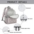 thumbnail image 4 of Hedgehog Love Pattern Backpack for School,Cute School Bag,Schoolbag with Adjustable Shoulder Straps & Padded Back,15.25"x11.5"x5.25", 4 of 6