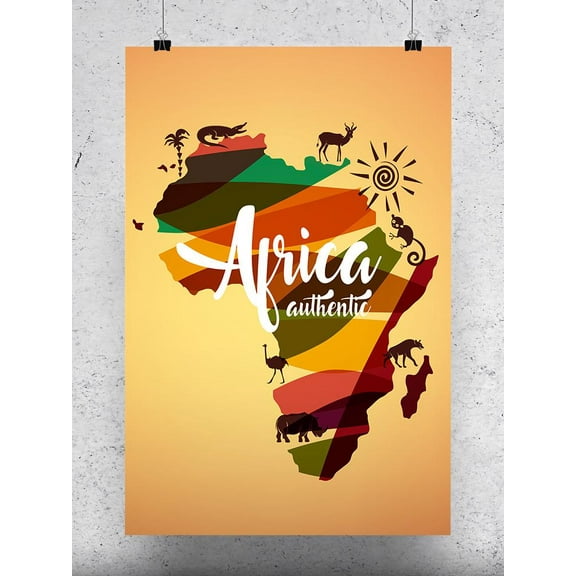 Africa Map Poster -Image by Shutterstock