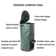 thumbnail image 3 of PE Composting Bag Organic Compost Bin 15 Gallon / 34 Gallon Waste Fermentation Food Waste Waste Collection Planting Bag Garden Waste Garbage Can 2 Pack, 3 of 7