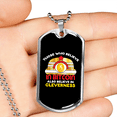 thumbnail image 2 of Intelligent Bitcoin Crypto Collier en Acier Inoxydable Ou 18k or Chien Tag 24" Chaîne, 2 of 8