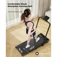 thumbnail image 4 of YDZJY 3 in 1 Folding Treadmill 300lbs Capacity, 3 HP Indoor Walking pad with APP Bracelet & Wider Running Belt(Black), 4 of 6