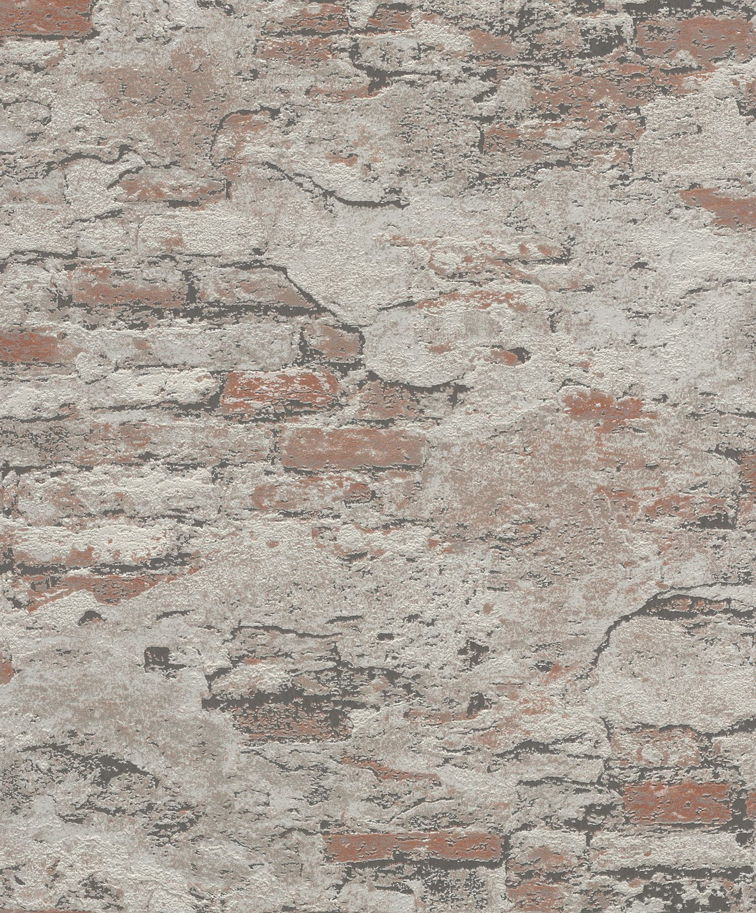 Rasch Templier Brown Distressed Brick Wallpaper Walmart