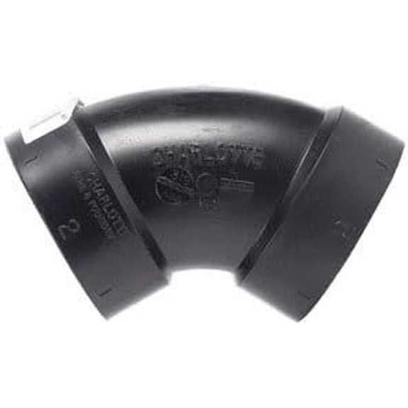 Charlotte Pipe Elbow 60 ABS DWV 2" HXH [Misc.]