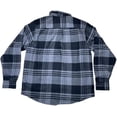 thumbnail image 5 of Orvis Heavyweight Double Brushed Flannel Button Down Shirt with Hand Warmer Pockets (Black and Gray), 5 of 6