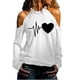 thumbnail image 1 of Camisetas divertidas para mujer, camisetas con hombros descubiertos, camisetas de manga larga de Color sólido, camisas holgadas, blusas, camisetas Pompotops gfhjh18447, 1 of 6